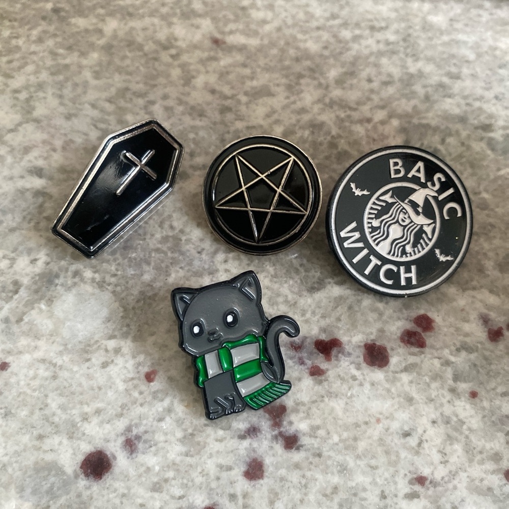 Witchy enamel pin set!